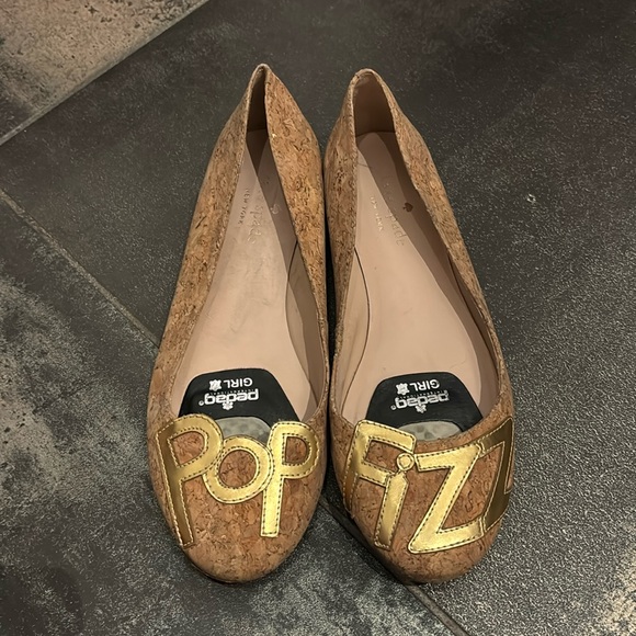 kate spade “pop fizz” cork flats - 6 - Picture 1 of 5